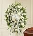 Funeral Flowers by 1800Flowers.com - Deepest Sympathies Standing Spray - White - Medium