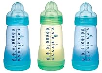 Sassy Baby's Mam 9 oz. Boy 3 pack Bottle