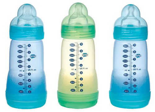 Sassy Baby's Mam 9 oz. Boy 3 pack Bottle