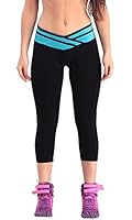 HOVEOX Women's Cotton Stretch Sports Running Yoga Tights Leggings