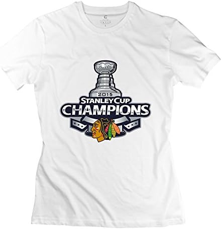 TGRJ Women's T-shirts - Vintage Chicago Blackhawks Stanley Cup White Size L