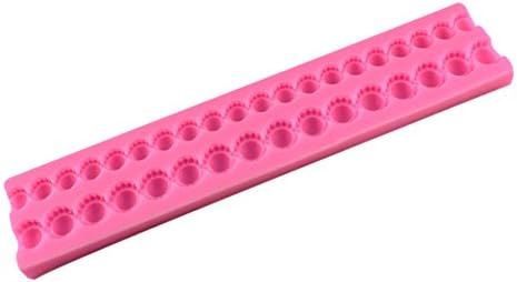 3D Bead Pearls Silicone Fondant Mould Cake Edge Cupcake Border Decoration Tools