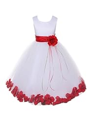 Girls Satin Flower-Girl Dress 