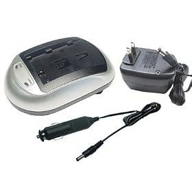 Nikon D80 Digital Camera Battery Charger - TechFuel® AC & DC Compatible Desktop Battery Charger