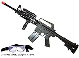 16-A4 Airsoft Rifle with LED illuminator and laser site