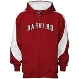 Harvard Crimson Men's Varsity Full Zip Fleece Hoodie