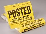 Hy-Ko Products Tyvek "Posted..." Hunting Supply Signs