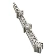 14kt White Gold Vertical Diamond Pendant Slide