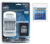 Hitech - Hitech iC-34LCD Quick Charger with 4 Pack SANYO Eneloop Pre-Charged AAA Batteries