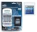 Hitech - Hitech iC-34LCD Quick Charger with 4 Pack SANYO Eneloop Pre-Charged AAA Batteries