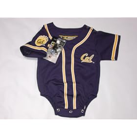 California (Berkeley) Golden Bears- University of NCAA Baseball Infant/baby Onesie Jersey12-18 mos.