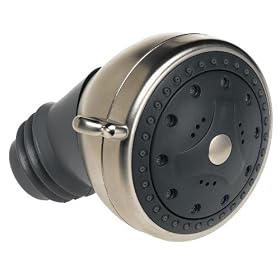 Pollenex PO5103X 5-Setting Showerhead, Satin Nickel