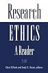 Research Ethics: A Reader