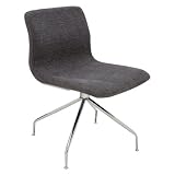 Alta Armless Chair Color: Black
