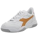 Diadora Big Kid Heritage Youth Maverick Jr Sneaker,White/Tangerine,3.5 M Big Kid