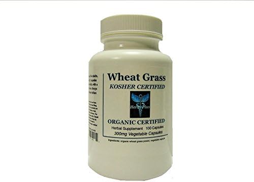 Organic Certified Wheat Grass Capsules 100 Ea. 300mg