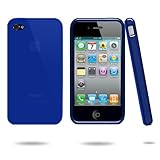 APEX Premium High Gloss Blue TPU Case for Apple iPhone 4