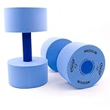 Exervo Water Exercise Foam Pool Dumbbells, Medium Resistance, Pair