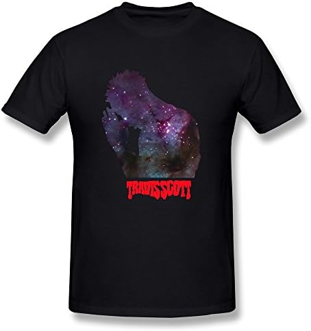 Men's Cool Travis Scott Tshirt X-Large Black