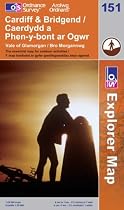 Cardiff and Bridgend/Caerdydd a Phen-y-bont Ar Ogwr (Explorer Maps) (OS Explorer Map)