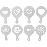 Fat Daddio's Valentines Stencil Set, 8-Piece