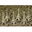 EIFFEL TOWER PLACECARD HOLDERS - SET OF 6 SILVER PLATE EIFFEL TOWER PLACECARD HOLDERS