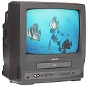 Philips CCB130 13-Inch TV/VCR Combo , Black