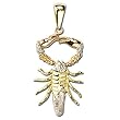 Tricolor Scorpio Zodiac Charm Pendant