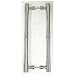 Top Knobs- Appliance M723-12"CC Back to Back Passage Door Pull in Brushed Satin Nickel
