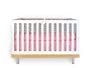 Flutter Pink Designer 4 Piece Baby Girls' Crib Bedding Set From Baby Star