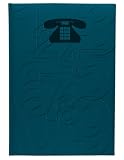 Pierre Belvedere Numbers Large Address Book, Padded Cover, Teal (471510)