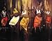 African Dancers Art Poster Print
