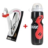 Bike Bicycle Cycling Outdoor Sports Water Bottle + Holder Cage Rack 750ml
