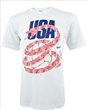 Nike Men's USA Soccer Snake Wrapped Ball T-shirt White 363860-100
