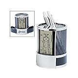 Pen and Cell Phone Holder, Calendar, Musical Alarm Clock, Thermo Clock