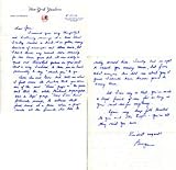 George Steinbrenner Autographed / Signed Hand Written Letter