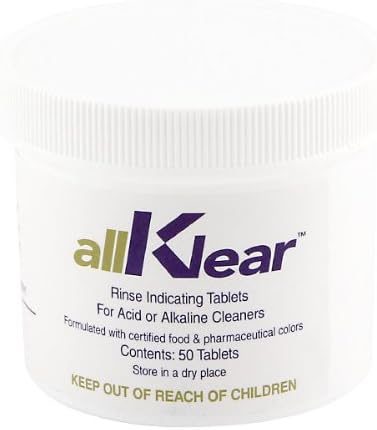 allKlear Draft Line Cleaning Rinse Additive: 1 Fifty Count Container