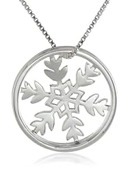 Sterling Silver "One of a Kind" Snowflake Pendant Necklace, 18"