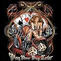Women, Chopper & Poker Adult T-Shirt