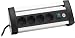 Brennenstuhl Office Line ALU Line Steckdosenleiste (4-fach, 1,8 m) schwarz