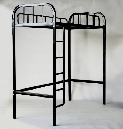 ■◆◇転倒防止金具付き◇◆■パイプベッド パイプベット ロフトベッド ロフトベット システムベッド シングルベッド スチールベッド■black