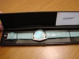 Gossip Ladies Leather Turquoise Silvertone Watch New in Box