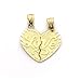 10K Gold Pendant Love Yellow Gold Charm 0.8"