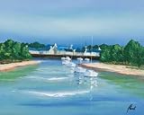 Port Breton - Voiliers Blancs Frederic Flanet 20x16