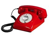 Review Steepletone STP1960 / 1960S Retro Style Desk Telephone with Rotary Dialler (RED)