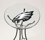 Philadelphia Eagles Glass Birdbath