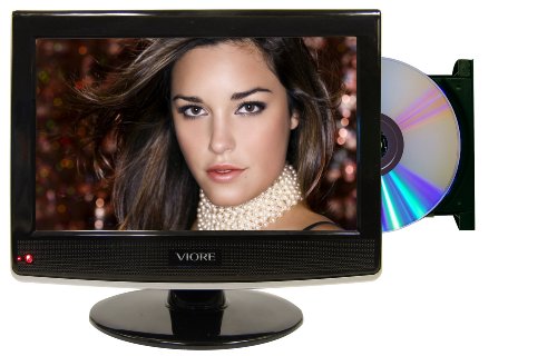Viore PLCD10V59 10.2-Inch Portable Widescreen LCD TV with Built-In DVD Player, Black