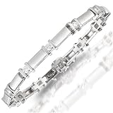 14 Kt White Gold Diamond Tennis Bangle Bracelet