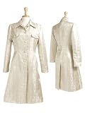 Review   / Fitted Silk Brocade Lined Coat