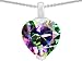 Original Star K(tm) 10mm Heart Shaped Genuine Mystic Topaz Pendant in .925 Sterling Silver